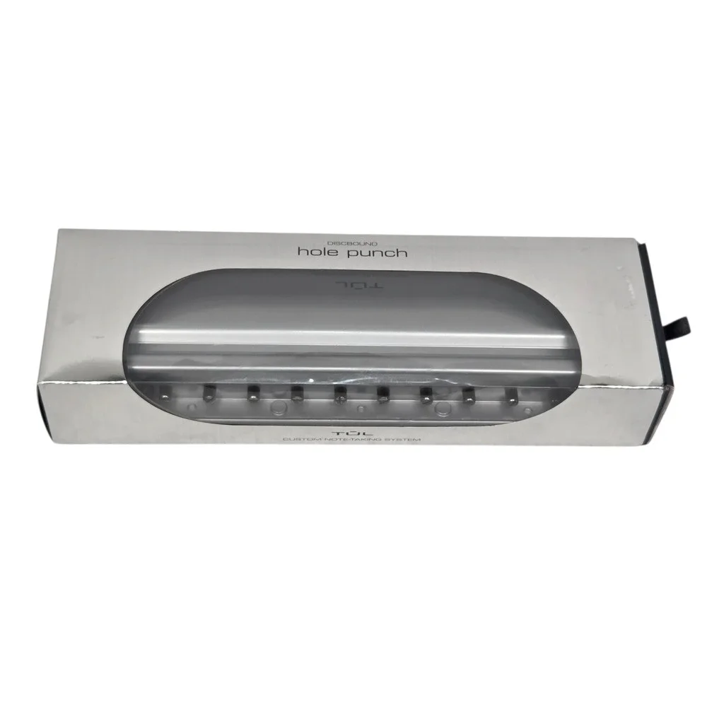 TUL Discbound 12-Hole Punch Custom Note-Taking System Silver w/ Box Complete